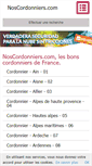 Mobile Screenshot of noscordonniers.com